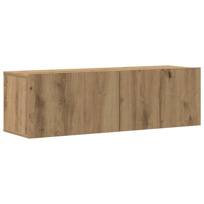 6 Piece TV Cabinet Set Wall-mounted Artisan Oak Engineered Wood