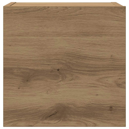 6 Piece TV Cabinet Set Wall-mounted Artisan Oak Engineered Wood
