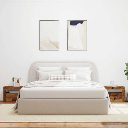 Old Wood LED Bedside Cabinets 2pcs - 60x35x40 cm