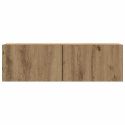 3 Piece TV Cabinet Set Wall-mounted Artisan Oak Engineered Wood
