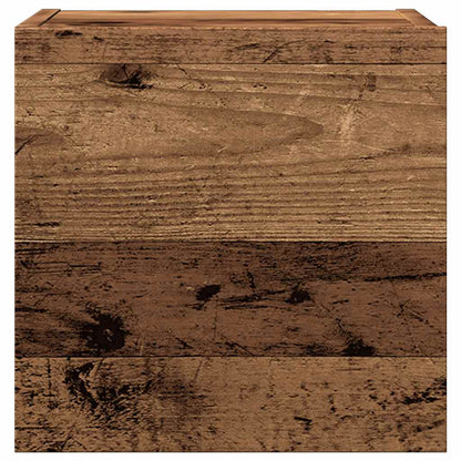 5 Piece TV Cabinet Set Wall-mounted Old Wood Engineered Wood