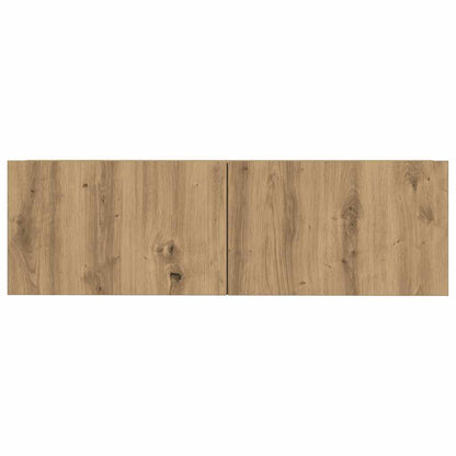 5 Piece TV Cabinet Set Wall-mounted Artisan Oak Engineered Wood