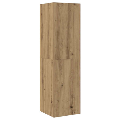 5 Piece TV Cabinet Set Wall-mounted Artisan Oak Engineered Wood