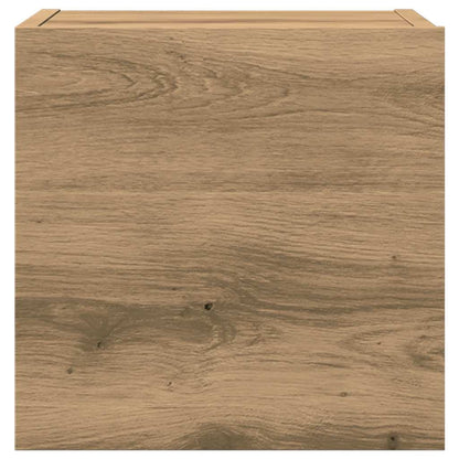 5 Piece TV Cabinet Set Wall-mounted Artisan Oak Engineered Wood