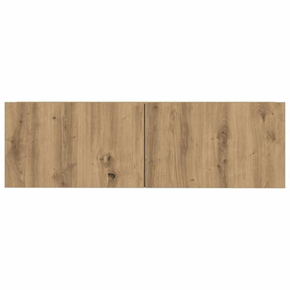 7 Piece TV Cabinet Set Wall-mounted Artisan Oak Engineered Wood