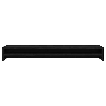 Monitor Stand Black Oak 100x24x13 cm Engineered Wood