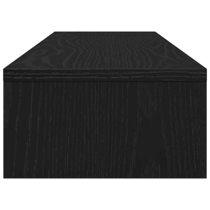 Monitor Stand Black Oak 100x24x13 cm Engineered Wood