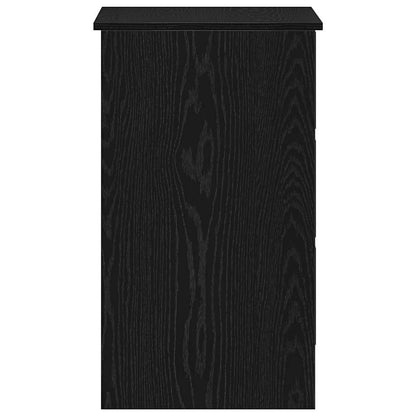 Black Oak Engineered Wood Desk 90x45x76 cm | Sleek & Stylish