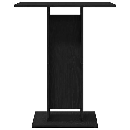 Black Oak Bistro Table - 60x60x75 cm Engineered Wood