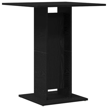 Black Oak Bistro Table - 60x60x75 cm Engineered Wood