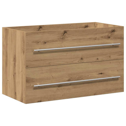 Artisan Oak Bathroom Sink Cabinet 80cm - Engineered Wood
