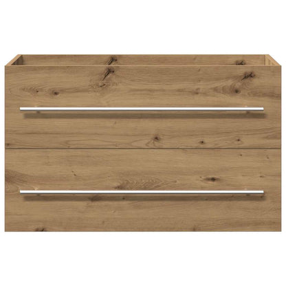 Artisan Oak Bathroom Sink Cabinet 80cm - Engineered Wood