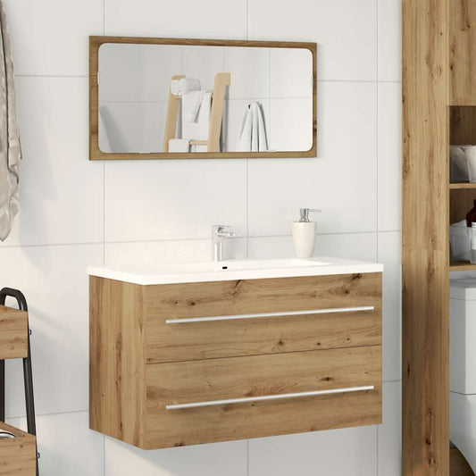 Artisan Oak Bathroom Sink Cabinet 80cm - Engineered Wood