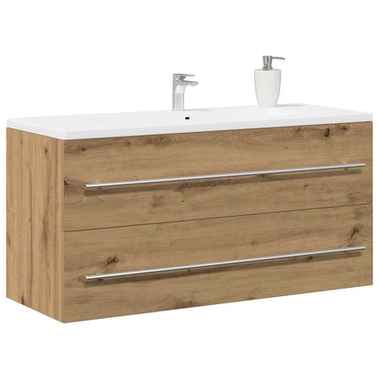 Artisan Oak Bathroom Sink Cabinet, 100x38.5x48 cm, Engineered Wood