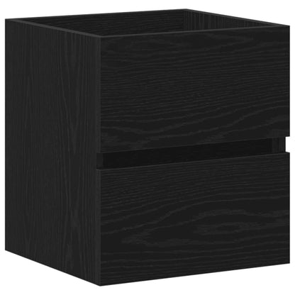 Black Oak Bathroom Sink Cabinet - 41x38.5x45 cm Engineered Wood