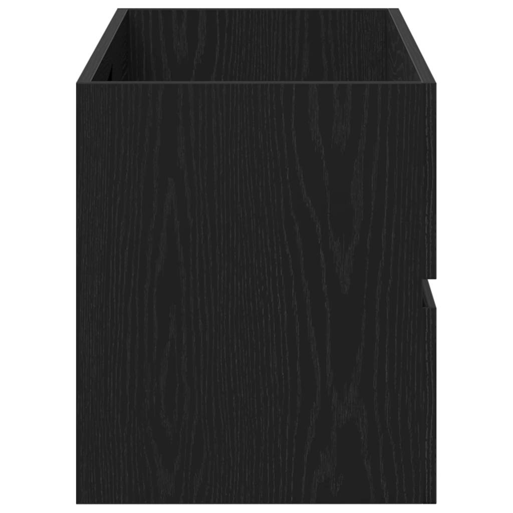 Black Oak Sink Cabinet - 100x38.5x45 cm Engineered Wood