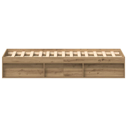 Artisan Oak Bed Frame 150x200 cm - Engineered Wood Elegance
