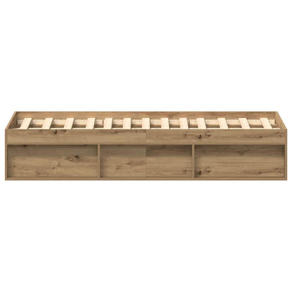 Artisan Oak Bed Frame 135x190 cm - Durable Engineered Wood