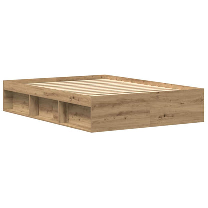 Artisan Oak Bed Frame 135x190 cm - Durable Engineered Wood