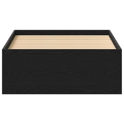 Black Oak Engineered Wood Bed Frame 90x190 cm (Mattress Not Included)
