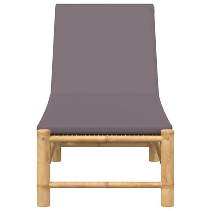 Bamboo Sun Lounger with Cushions 55x199x30 cm - Relax in Style
