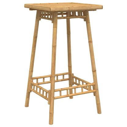 3 Piece Outdoor Bar Set Foldable Bamboo