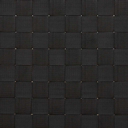 Bamboo Sun Lounger with Black Woven Webbing - 55x200x30 cm