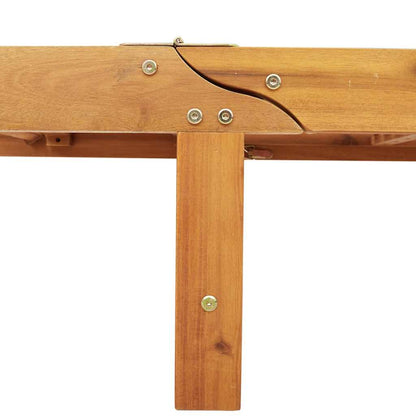 Stylish Solid Acacia Wood Sun Loungers 2-Piece Set