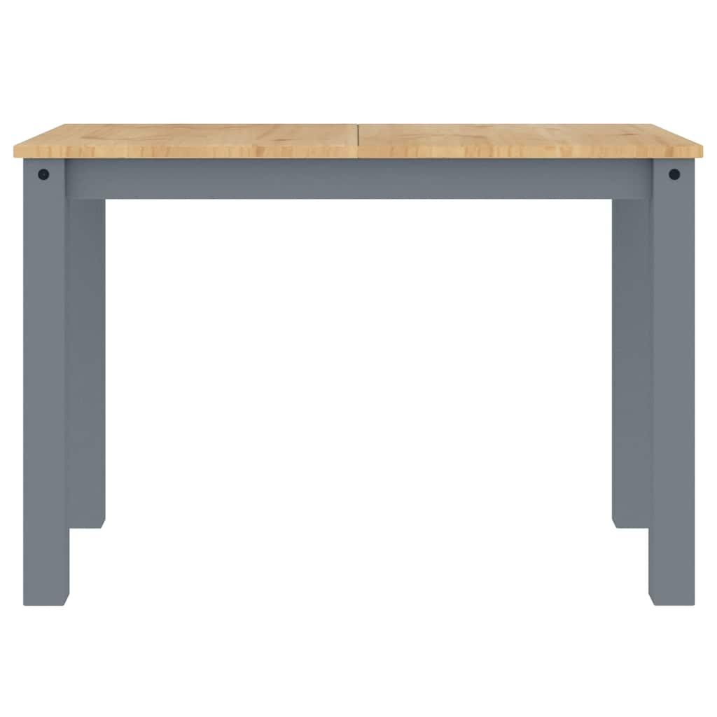 3 Piece Dining Set Panama Grey Solid Wood Pine