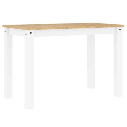 5 Piece Dining Set Panama White Solid Wood Pine