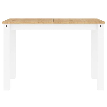 5 Piece Dining Set Panama White Solid Wood Pine