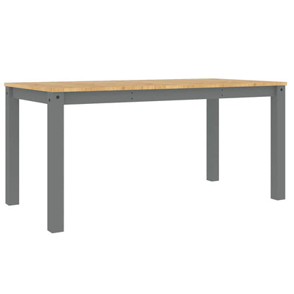 4 Piece Dining Set Panama Grey Solid Wood Pine