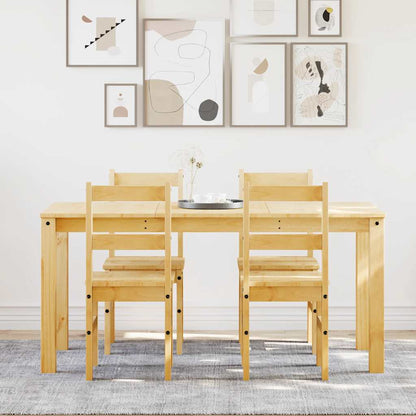 5 Piece Dining Set Panama Solid Wood Pine