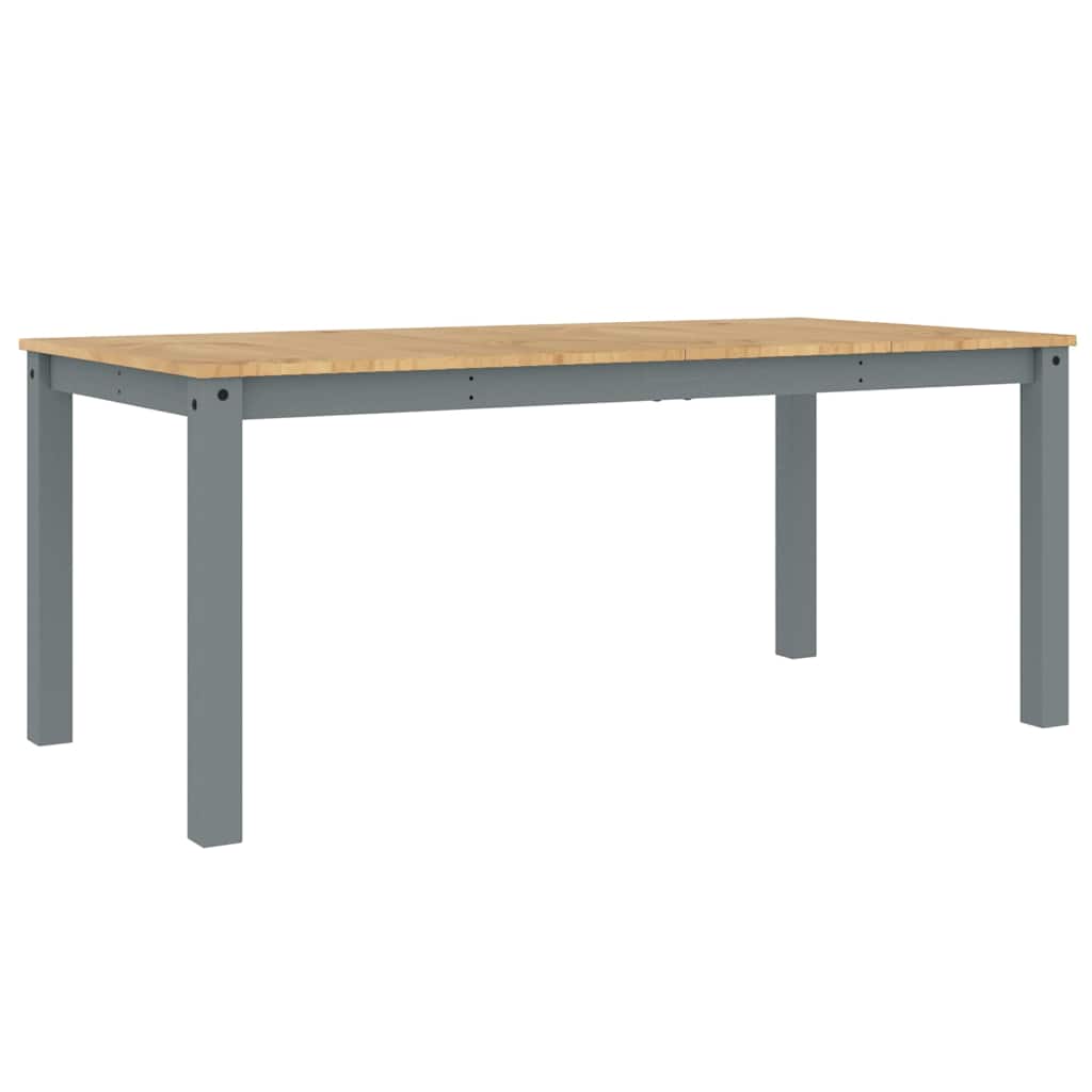 3 Piece Dining Set Panama Grey Solid Wood Pine