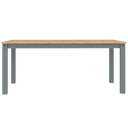 3 Piece Dining Set Panama Grey Solid Wood Pine