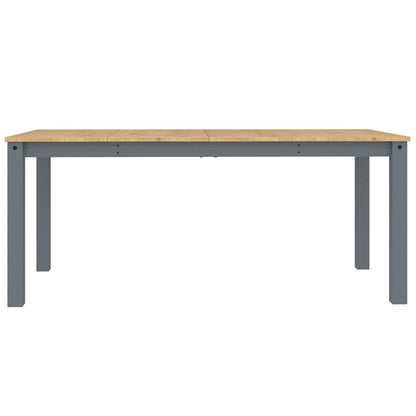 7 Piece Dining Set Panama Grey Solid Wood Pine