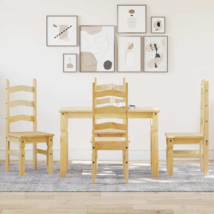 5 Piece Dining Set Panama Solid Wood Pine