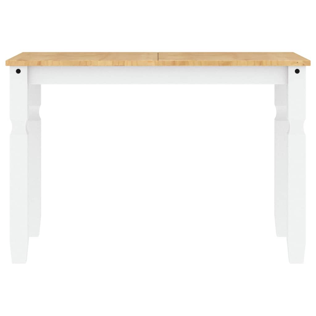 5 Piece Dining Set Panama White Solid Wood Pine