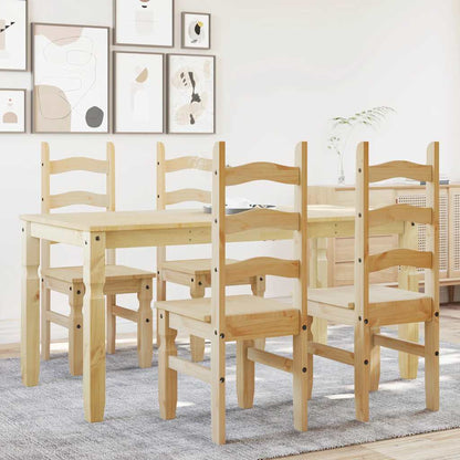 5 Piece Dining Set Panama Solid Wood Pine