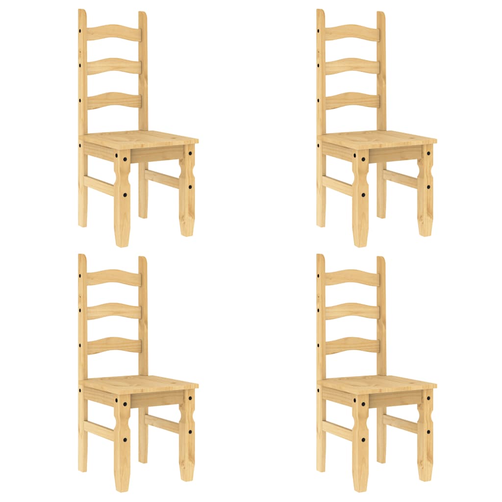5 Piece Dining Set Panama Solid Wood Pine
