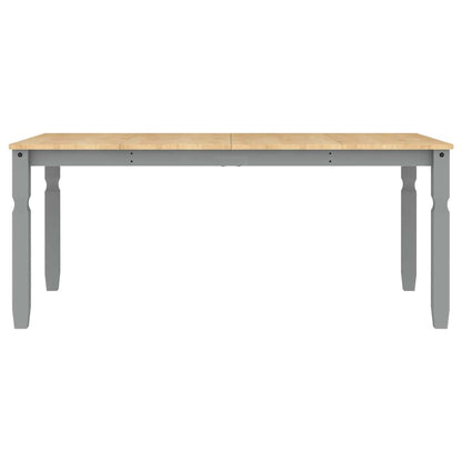 7 Piece Dining Set Panama Grey Solid Wood Pine