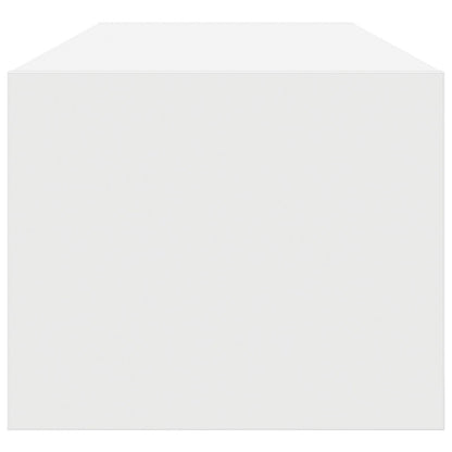White Engineered Wood TV Cabinet - 100x31x25.5 cm