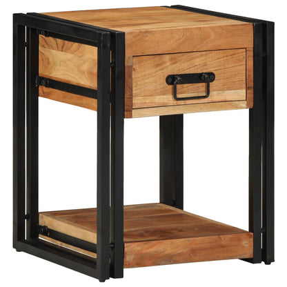 Solid Acacia Wood Nightstands 2-Pack 40x40x50 cm - Stylish & Durable