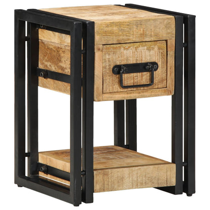 Solid Mango Wood Nightstand 40x40x40 cm - Stylish & Durable