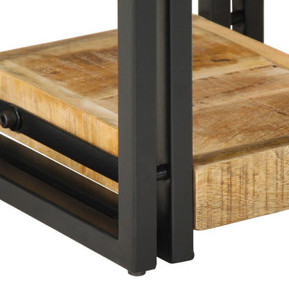 Solid Mango Wood Nightstand 40x40x40 cm - Stylish & Durable