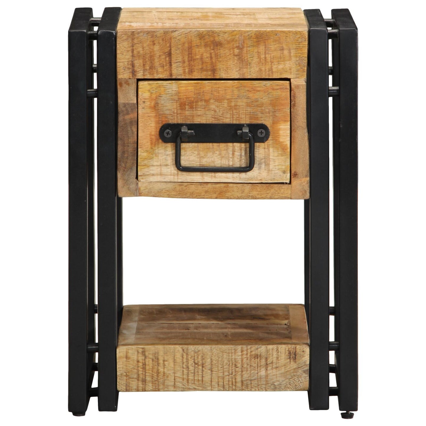 Solid Mango Wood Nightstand 40x40x40 cm - Stylish & Durable