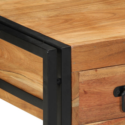 Solid Acacia Wood Nightstands 2-Pack 40x40x50 cm - Stylish & Durable