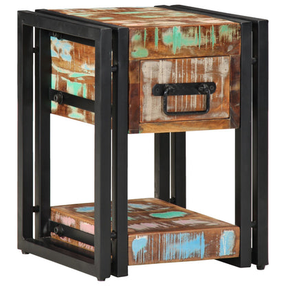 Eco-Friendly Nightstand 40x40x40 cm | Reclaimed Solid Wood
