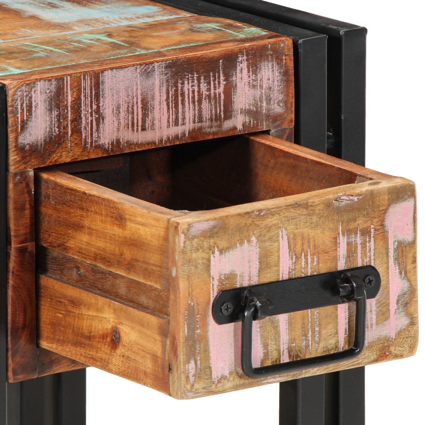 Eco-Friendly Nightstand 40x40x40 cm | Reclaimed Solid Wood