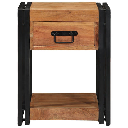 Solid Acacia Wood Nightstands 2-Pack 40x40x50 cm - Stylish & Durable